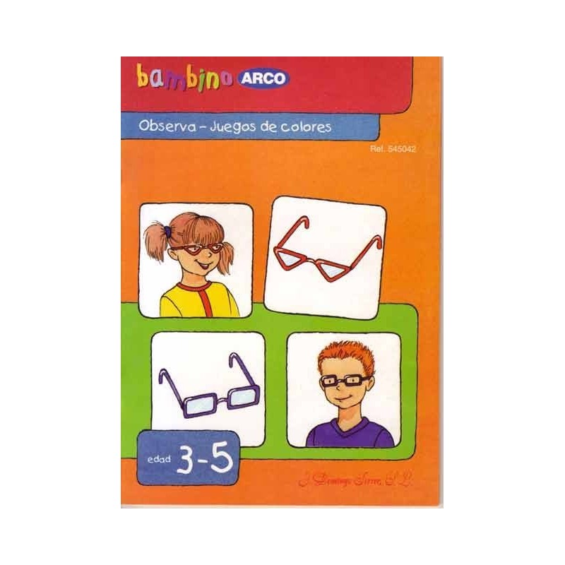 CUADERNO BAMBINO ARCO OBSERVA JUEGOS DE COLORES CUADERNO BAMBINO ARCO OBSERVA JUEGOS DE COLORES