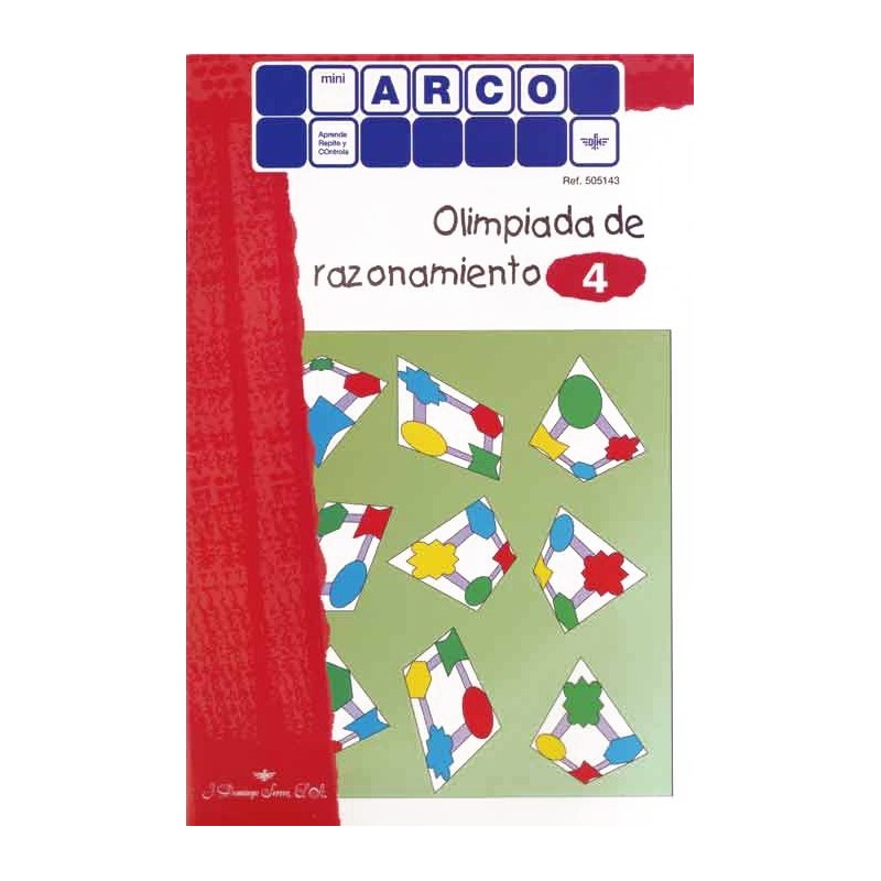 CUADERNO MINI ARCO, 505143, OLIMPIADA DEL RAZONAMIENTO 4