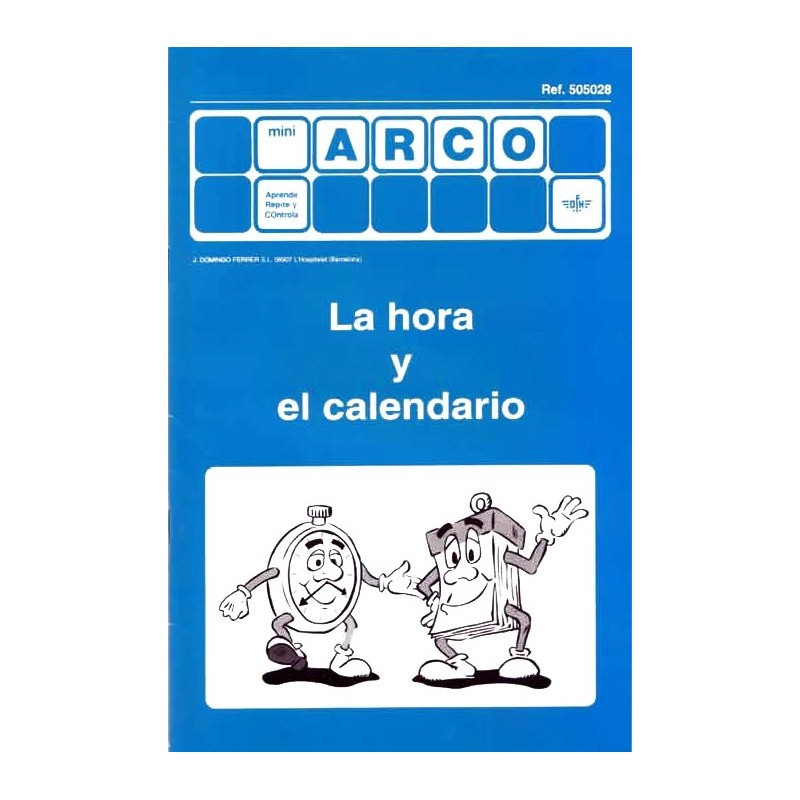 CUADERNO MINI ARCO, 505028, LA HORA Y EL CALENDARIO