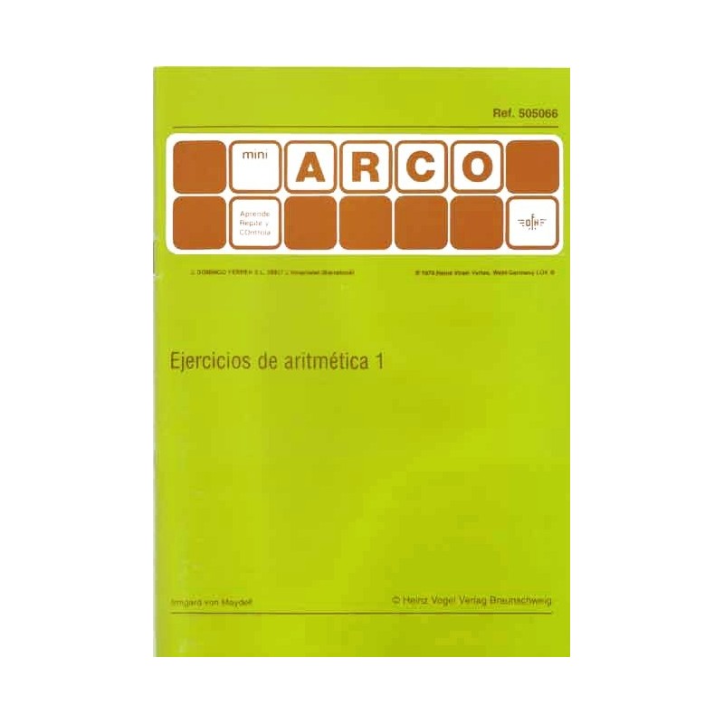 CUADERNO MINI ARCO, 505066, EJERCICIOS DE ARITMÉTICA 1