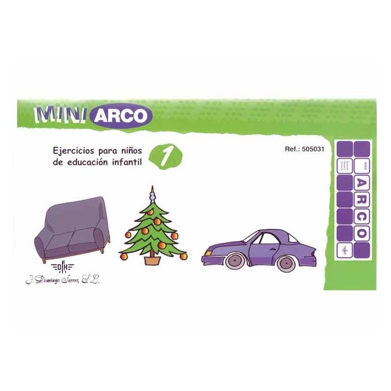 CUADERNO MINI ARCO, 505031, EJERCICIOS PARA NIÑOS DE EDUCACIÓN INFANTIL 1