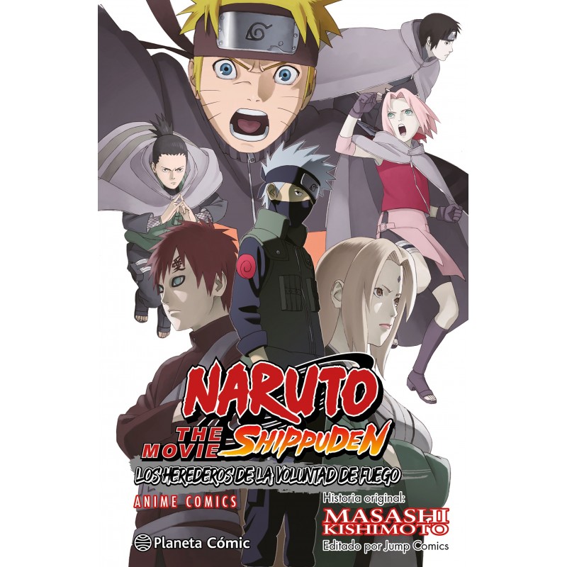 NARUTO SHIPPUDEN ANIME COMIC LOS HEREDEROS DE LA VOLUNTAD DE FUEGO