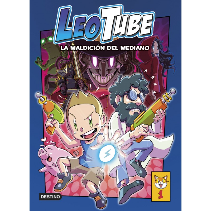 LEOTUBE 1, LEOTUBE Y LA MALDICIÓN DEL MEDIANO, LIBROS DE YOUTUBERS INFANTILES LEOTUBE 1, LEOTUBE Y LA MALDICIÓN DEL MEDIANO, LIBROS DE YOUTUBERS INFANTILES