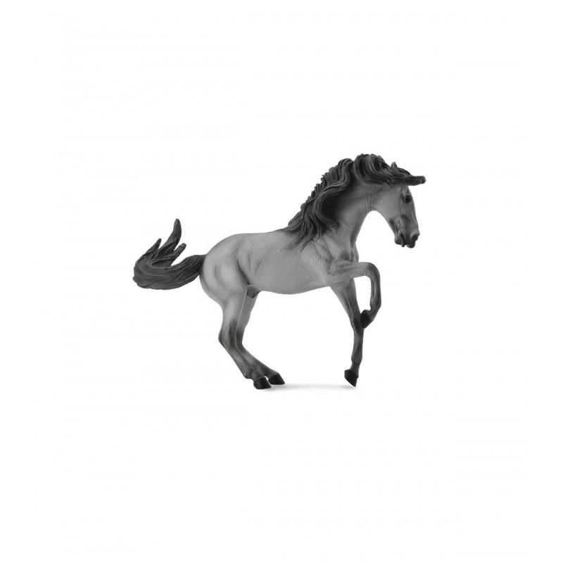 CABALLO SEMENTAL LUSITANO GRIS, FIGURAS DE ANIMALES CABALLO SEMENTAL LUSITANO GRIS, FIGURAS DE ANIMALES