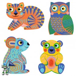 DIBUJOS PARA COLOREAR MÁGICOS ANIMALES BOSQUE ANIMALOMA, MANUALIDADES DJECO