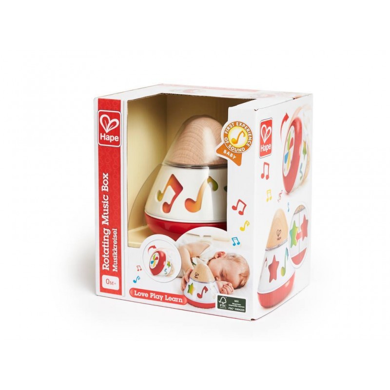 CAJA DE MÚSICA GIRATORIA, LOVE PLAY LEARN, HAPE