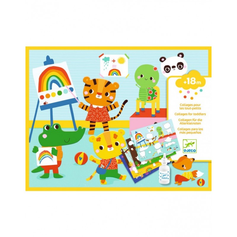 MIS PRIMEROS COLLAGES MI JORNADA, MANUALIDADES DJECO