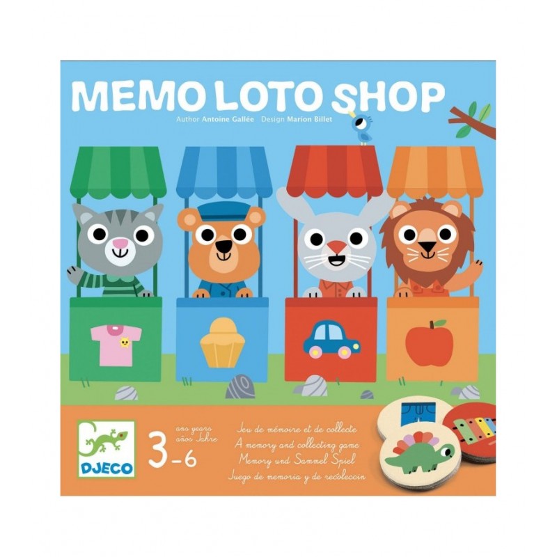 MEMO LOTO SHOP, JUEGO EDUCATIVO DJECO