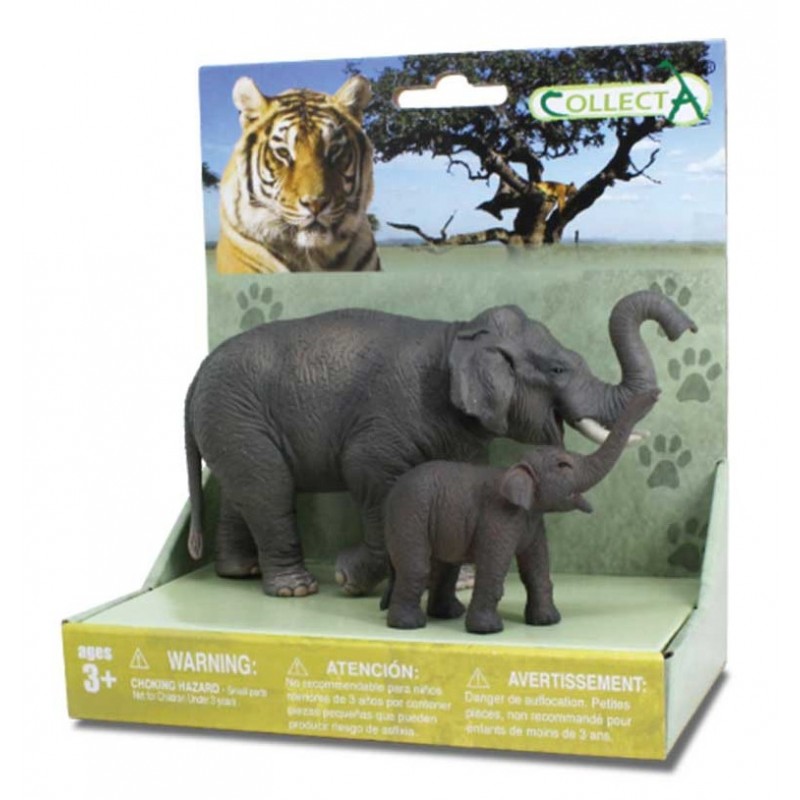 PACK 2 ELEFANTES, FIGURAS DE ANIMALES