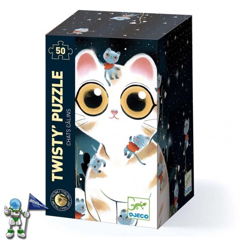 WIZZY PUZZLE TIERNO GATITO BRILLA OSCURIDAD DJECO