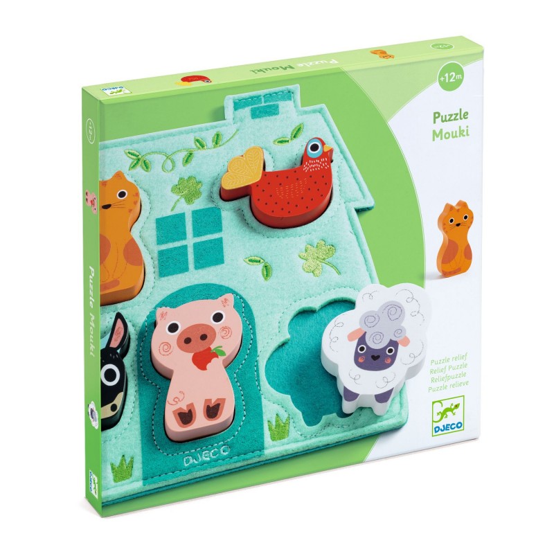 PUZZLE ENCAJABLE DE FIELTRO MOUKI, PUZZLE DJECO