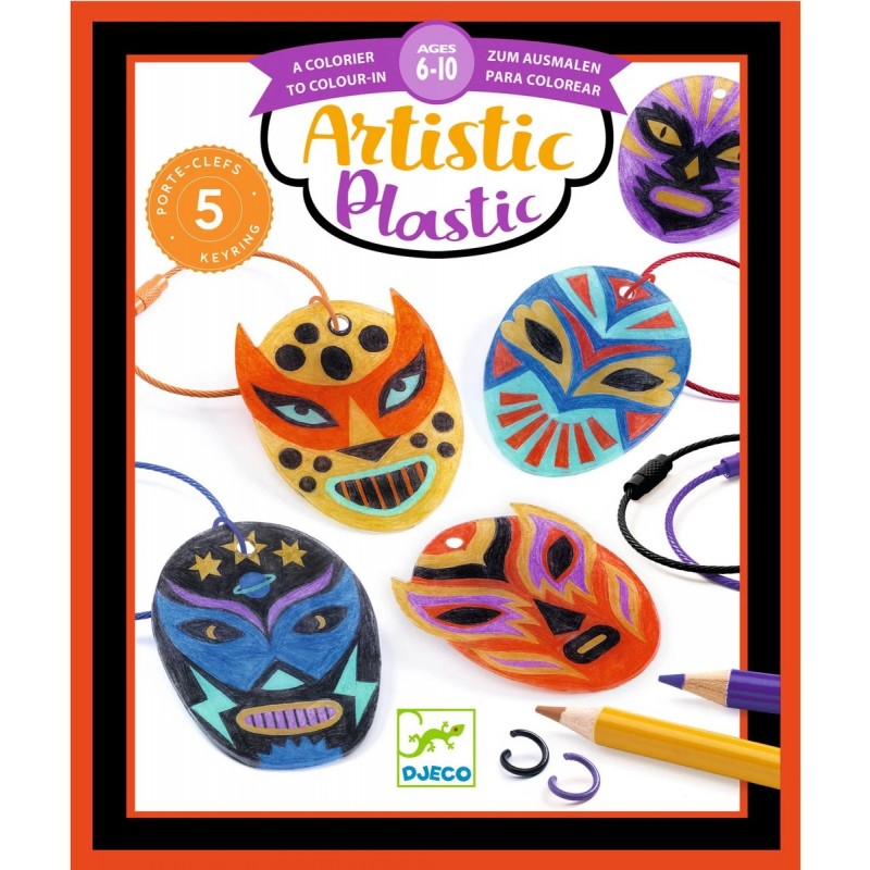 LLAVEROS LUCHA LIBRE ARTISTIC PLASTIC, MANUALIDADES DJECO LLAVEROS LUCHA LIBRE ARTISTIC PLASTIC, MANUALIDADES DJECO