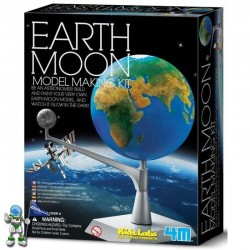 MAQUETA DE TIERRA Y LUNA, MANUALIDADES KIDZLABS 4M