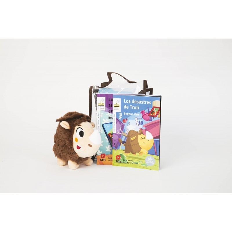 PACK TROTI, TROTI Y LOS MUG LIBROS 1 Y 2 CON PELUCHE