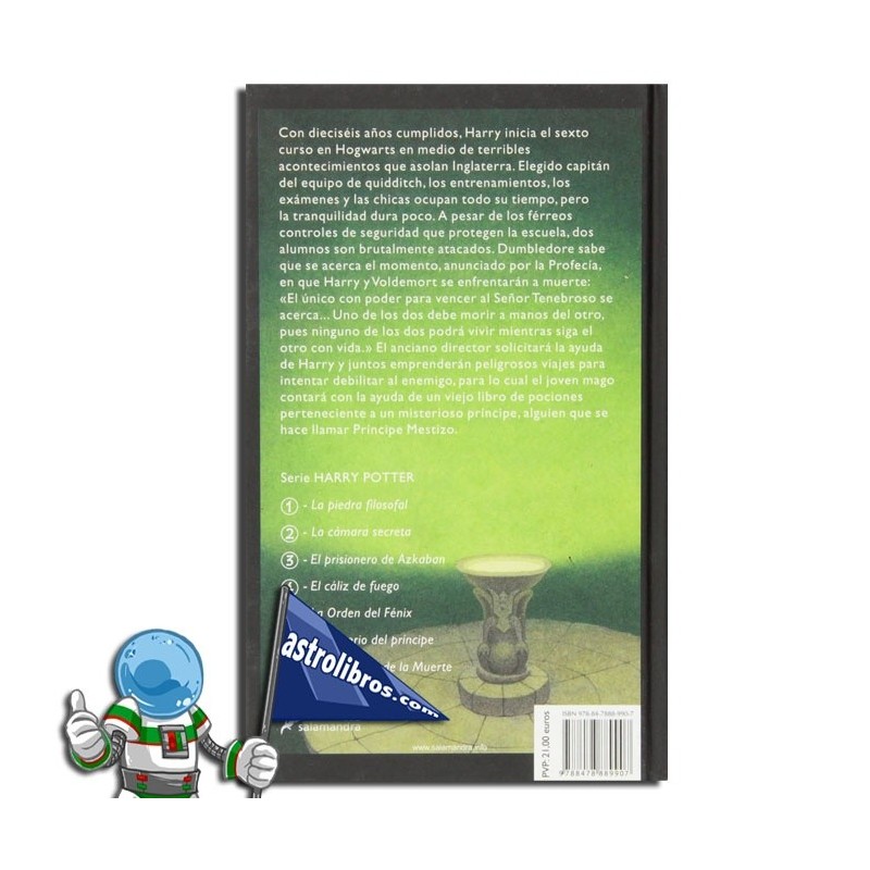 Comprar el libro HARRY POTTER Y EL MISTERIO DEL PRÍNCIPE, HARRY POT...