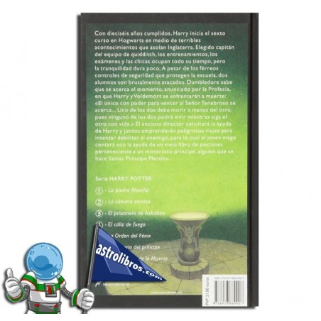 Comprar el libro HARRY POTTER Y EL MISTERIO DEL PRÍNCIPE, HARRY POT...