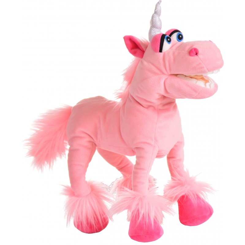 MARIONETA UNICORNIO ROSA HORNCHEN