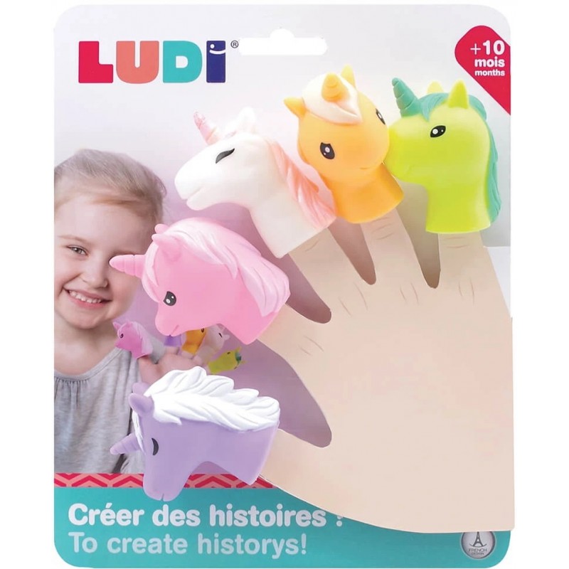 MARIONETAS DE DEDO UNICORNIO LUDI