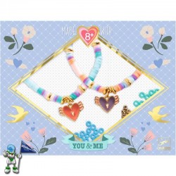 PULSERAS TU Y YO CORAZONES HEISHI, MANUALIDADES DJECO