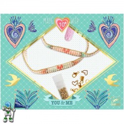 PULSERAS TU Y YO CORAZONES MIYUKI, MANUALIDADES DJECO
