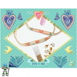 PULSERAS TU Y YO CORAZONES MIYUKI, MANUALIDADES DJECO