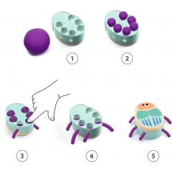 PASTA PARA MOLDEAR PLASTIINSECTOS DJECO