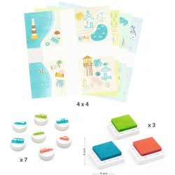 PINTAR CON SELLOS TRÁFICO, MANUALIDADES DJECO