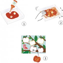 PINTAR CON CANICAS CAMPO, MANUALIDADES DJECO