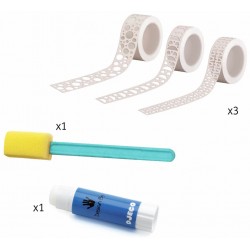 PINTA CON CINTA ADHESIVA, MANUALIDADES DJECO