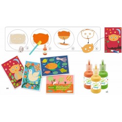 PINTA CON CINTA ADHESIVA, MANUALIDADES DJECO