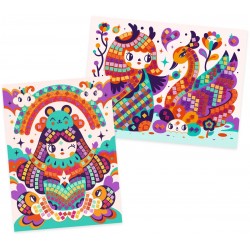 MOSAICOS KOKESHI, MANUALIDADES DJECO