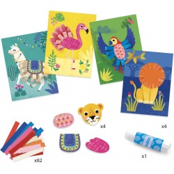 COLLAGE CON BUCLES NATURALEZA, MANUALIDADES DJECO