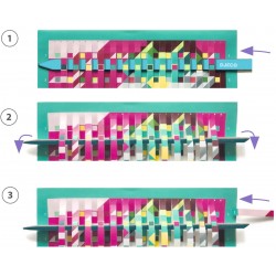 TEJIDO DE PÍXELES INVASORES, PAPEL CRETIVO MANUALIDADES DJECO