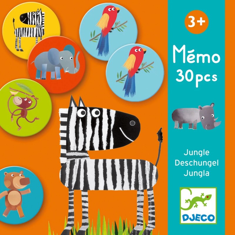 MEMO JUNGLA, JUEGO DE MEMORIA DJECO