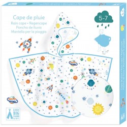 PONCHO DE LLUVIA COHETE TALLA S 5-7 AÑOS DJECO