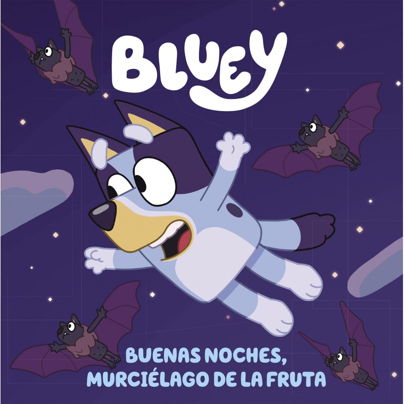 BLUEY, BUENAS NOCHES, MURCIÉLAGO DE LA FRUTA BLUEY, BUENAS NOCHES, MURCIÉLAGO DE LA FRUTA