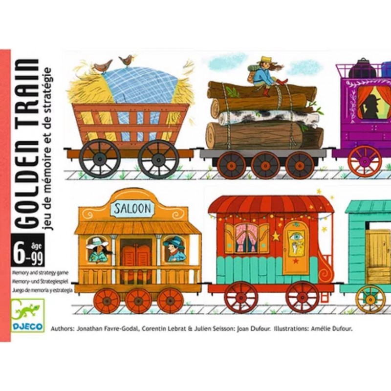GOLDEN TRAIN, JUEGO DE CARTAS DJECO, JUEGO DE MEMORIA Y ESTRATEGIA GOLDEN TRAIN, JUEGO DE CARTAS DJECO, JUEGO DE MEMORIA Y ESTRATEGIA