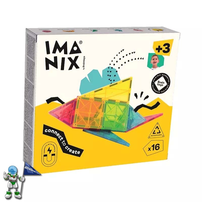 IMANIX 16 PIEZAS JUEGO MAGNÉTICO DE CONSTRUCCIÓN