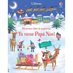 YA VIENE PAPÁ NOEL, MI PRIMER LIBRO DE PEGATINAS USBORNE