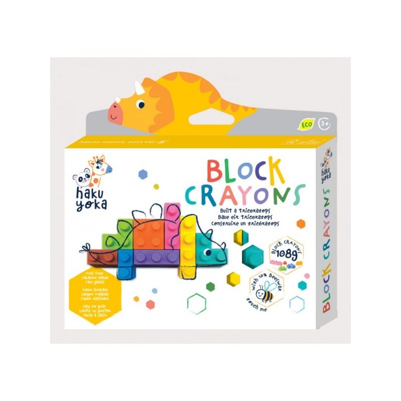 CERAS EN BLOQUE DE CONSTRUCCIÓN HAKU YOKA TRICERATOPS