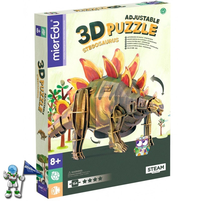 PUZZLE ECO 3D MIEREDU STEGOSAURUS PUZZLE ECO 3D MIEREDU STEGOSAURUS