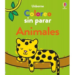 ANIMALES COLOREO SIN PARAR USBORNE