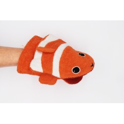 MANOPLA DE BAÑO GRANDE PEZ PAYASO CONNY