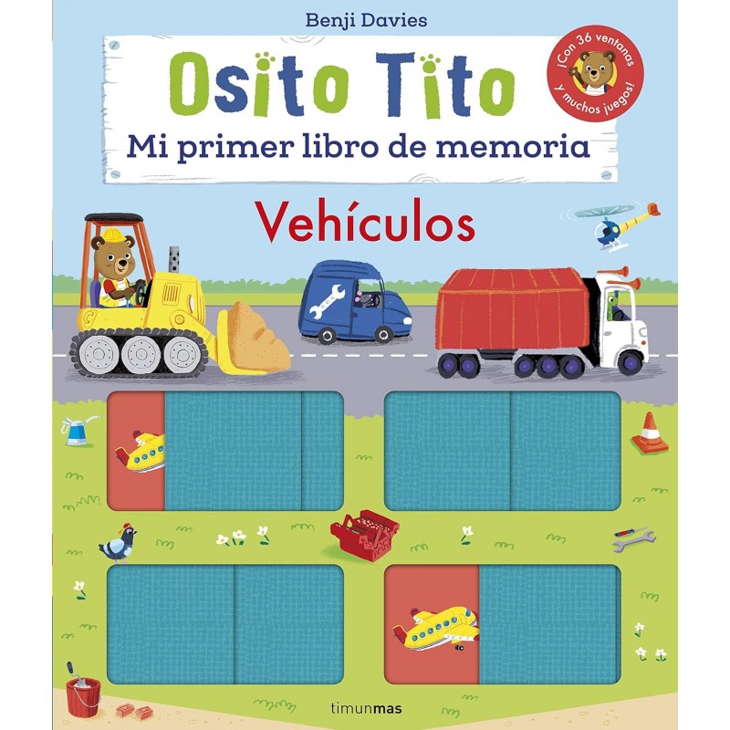 OSITO TITO MI PRIMER LIBRO DE MEMORIA, VEHÍCULOS