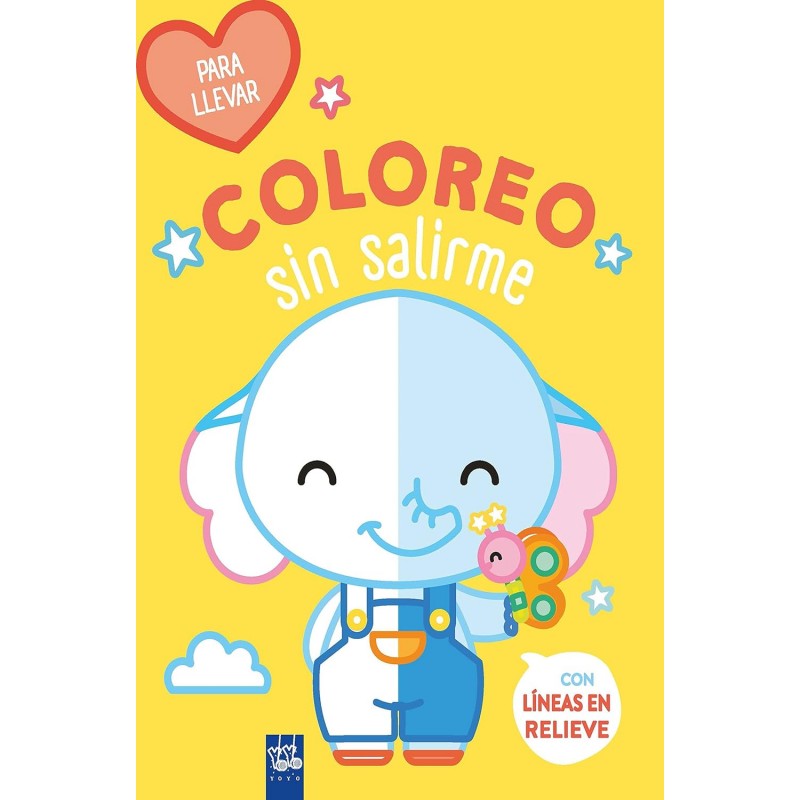 COLOREO SIN SALIRME, PARA LLEVAR, ELEFANTE