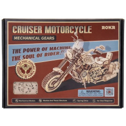MOTOCICLETA CRUISER PUZZLE 3D ROBOTIME ROKR