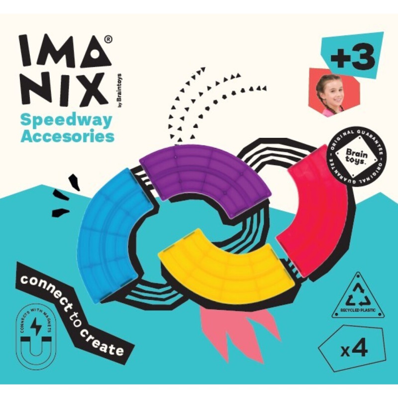 IMANIX CUARTO DE CURVA 4 PIEZAS IMANIX CUARTO DE CURVA 4 PIEZAS