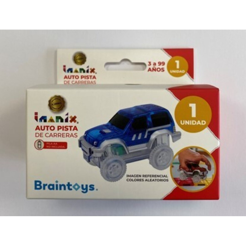 COCHE AZUL IMANIX PISTA DE CARRERA COCHE AZUL IMANIX PISTA DE CARRERA