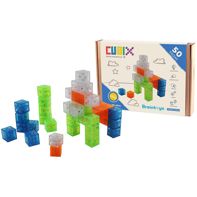 CUBIX, 50 PIEZAS MAGNÉTICAS IMANIX CUBIX, 50 PIEZAS MAGNÉTICAS IMANIX