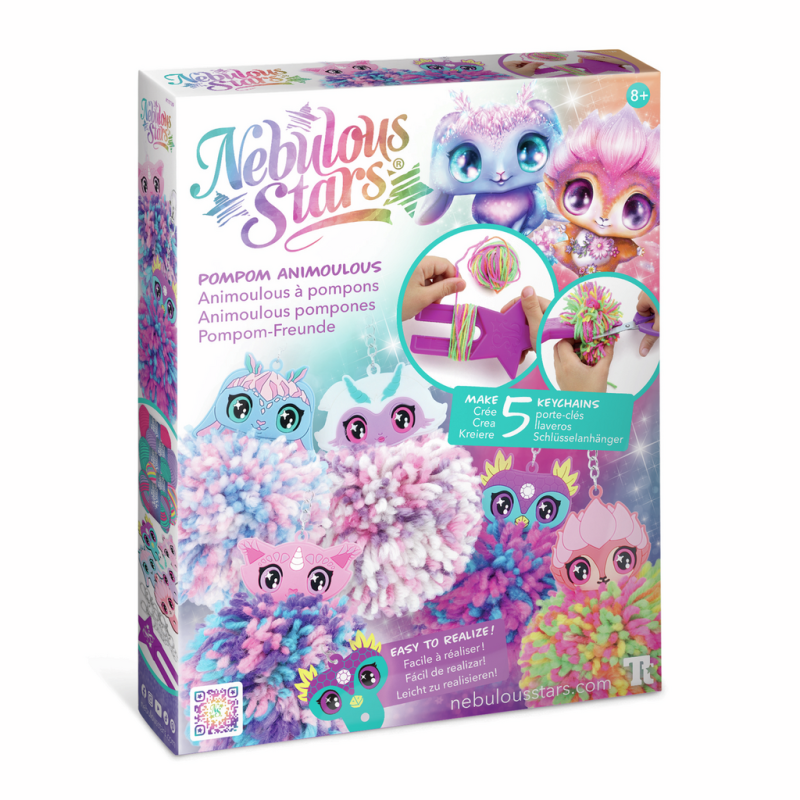 LLAVEROS CON POMPONES ANIMOULOUS, MANUALIDADES NEBULOUS STARS LLAVEROS CON POMPONES ANIMOULOUS, MANUALIDADES NEBULOUS STARS
